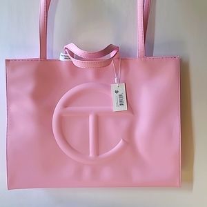 Telfar Large Pink Shopping Bag